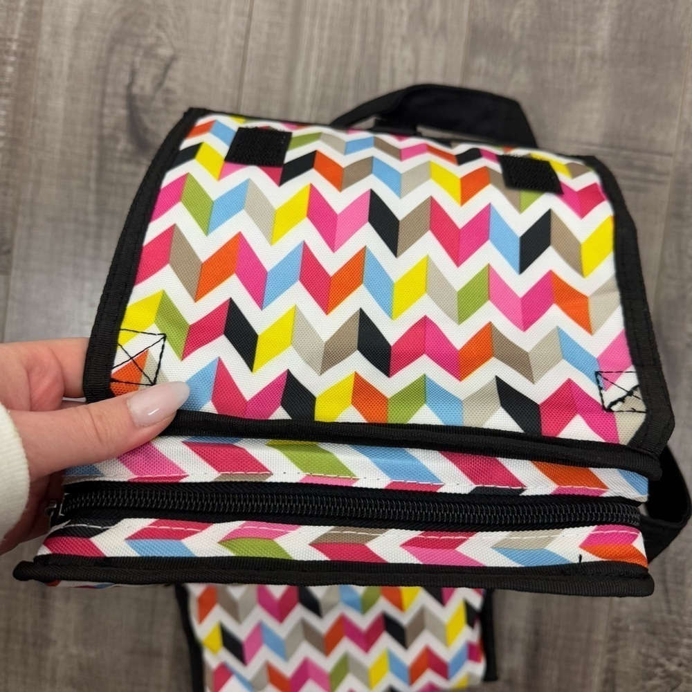 Packit French Bull Colorful Chevron Wine Bottle Freezable Bag — image 4 of 5
